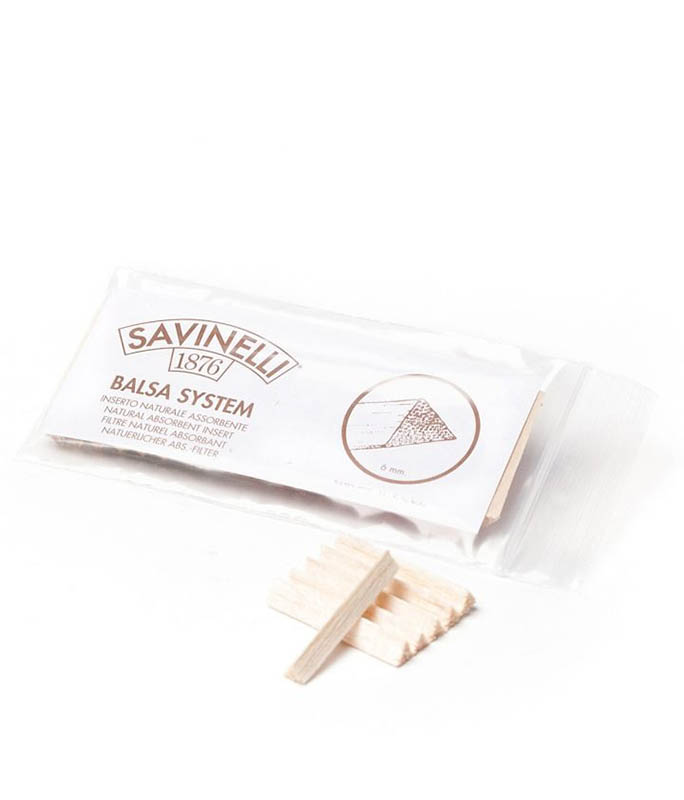 Savinelli φίλτρα πίπας Balsa system 6mm 733-20 Αναλώσιμα Πίπας